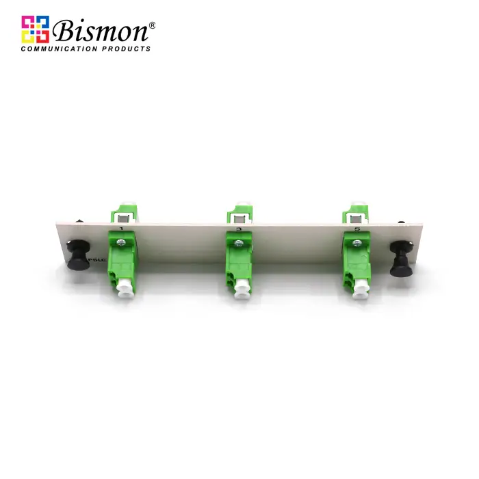 6 LC/APC Snap-in adapter plate Single-mode duplex Full set